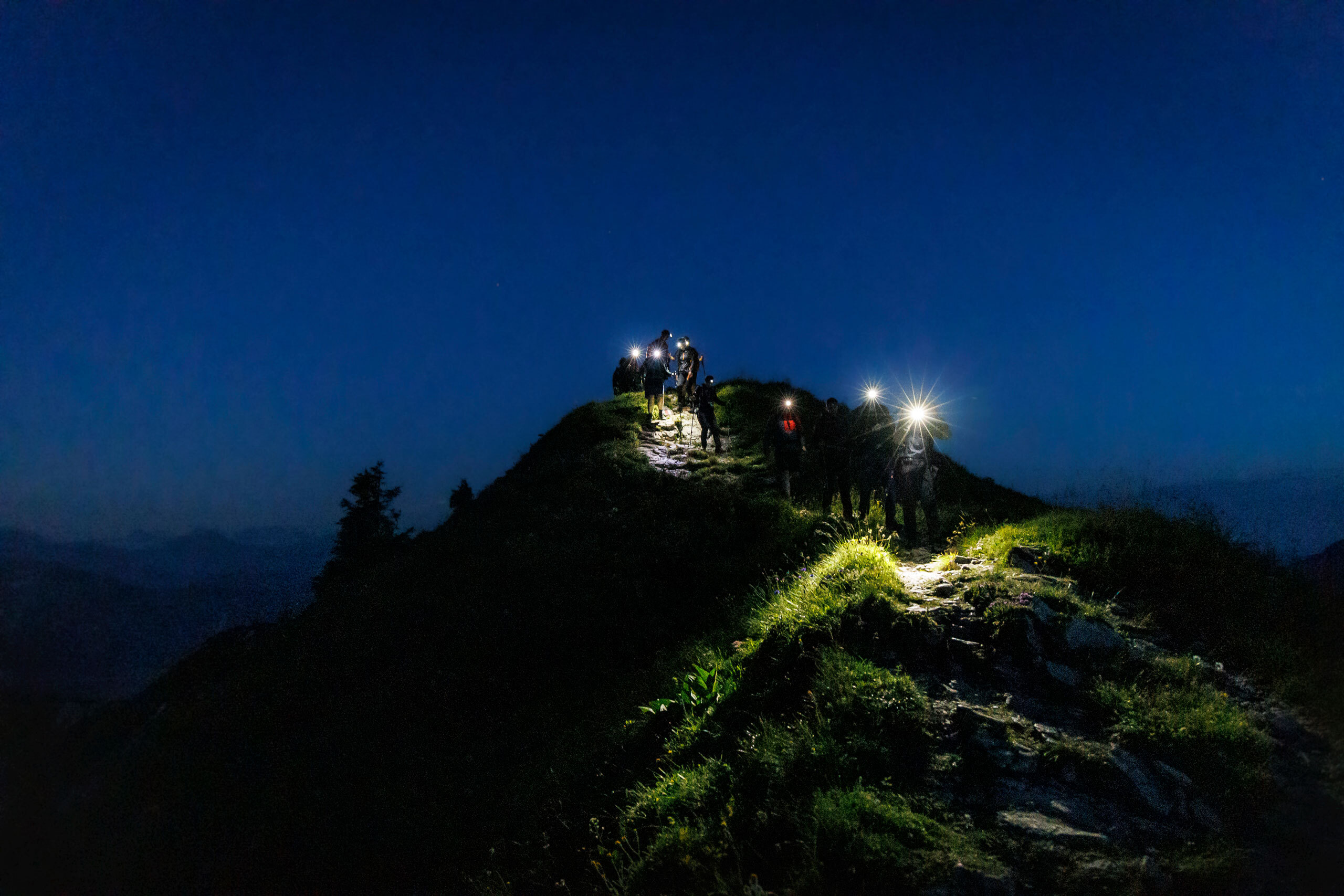 Notte escursionistica svizzera